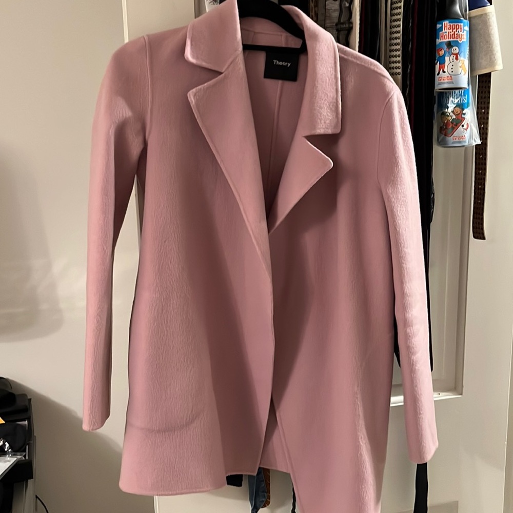 Theory 3/4 coat wool/cashmere